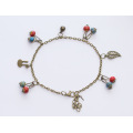 Shangjie OEM Ceramic Anklet Mori Bell Beach Anucas Joyas de pie Campanas de la cadena de tenis Link tobilleros